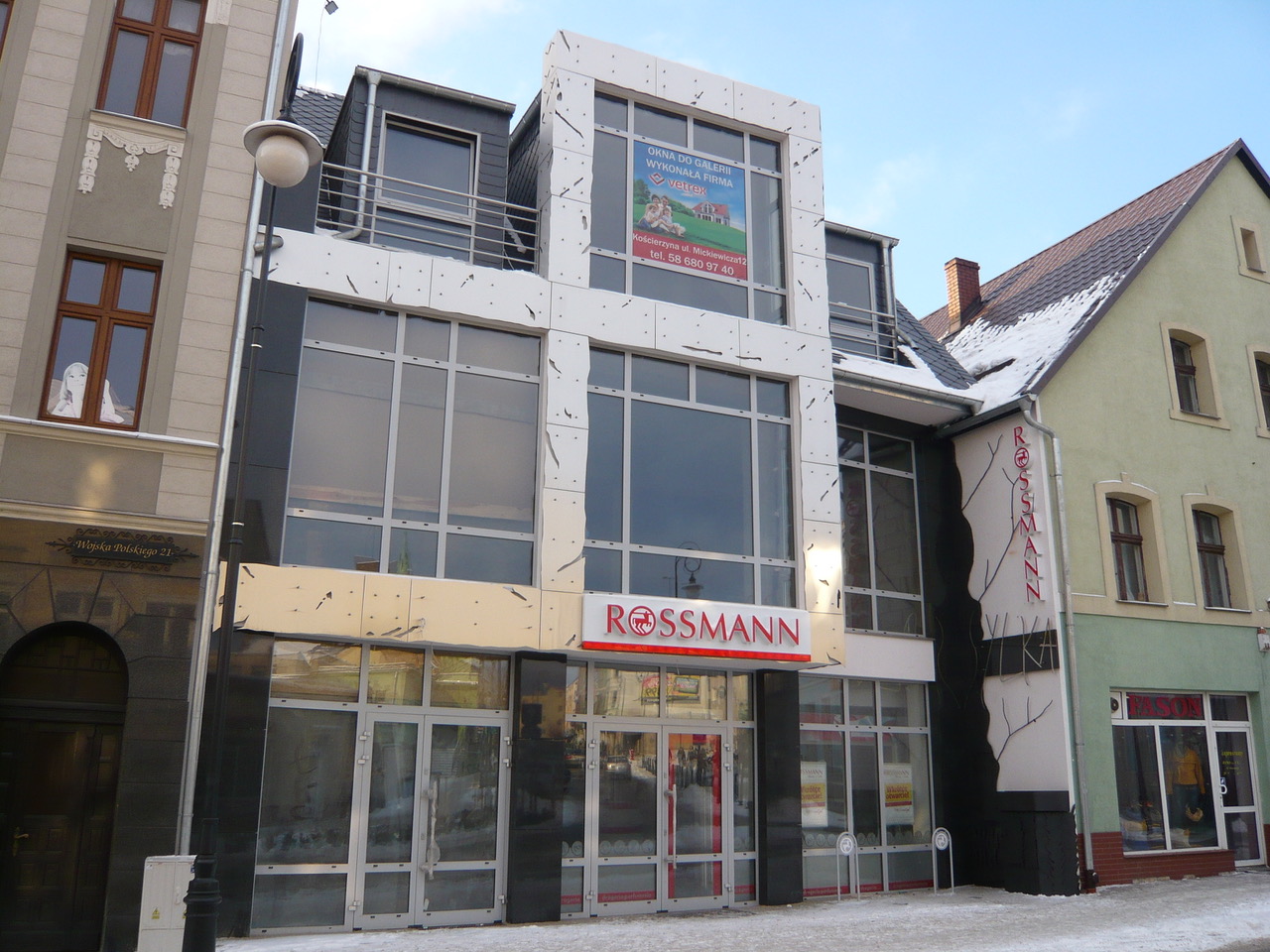 Zewnętrzny widok budynku przy Wojska Polskiego 23